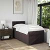 Boxspringbett mit Matratze Dunkelbraun 90 x 200 cm Stoff