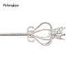 White Alloy Fairy Crown Wands for Girls Princess Wands for Kids Angel Wand for Party Cosplay Costume Wedding Birthday Party 91cm
