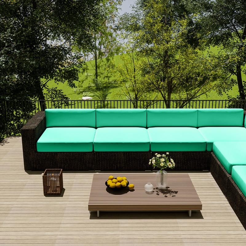 Wasserdichte Outdoor-Sofahülle für Zuhause, Hotel, Garten, Terrasse, Rattanecksofa-Abdeckung, Sonnenschutz, Staubschutz, Möbel-Schutzhülle