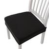 Elastic Solid Colors Chair Seat Covers Jacquard Shell Chair Cover Washable Anti-dust Short Back Chair Cover Armless Wedding Home