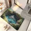 3D Optical Illusion Rug Nonslip Floor Mat for Indoor and Outdoor Use Cave Stone Visual Illusion Doormat for Living Room