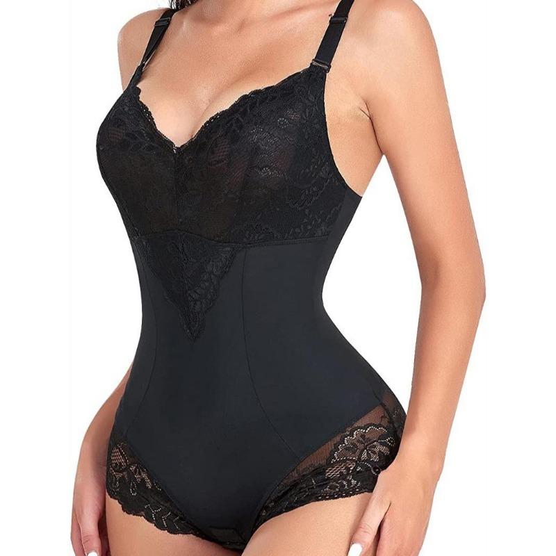 Dámské Sexy Jednodílné Krajkové Spodní prádlo Tenké Prodyšné Body Zvednutí bříška Zvednutí zadku Shapewear Bezešvé spodní prádlo
