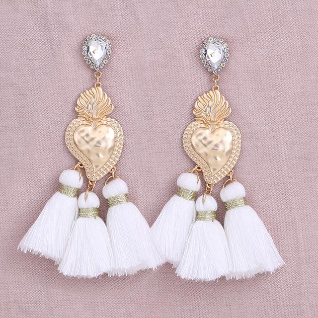 Aretes De Mujer Modernos Módní náušnice kapkové náušnice pro ženy Květinový střapec Náušnice Svatební Brincos šperky Dívka Dárky