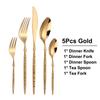 16/20/24Pcs Stainless Steel Tableware Set Gold Cutlery Sliver Knife Fork Spoon Western Hammer Pattern Handle Dinner Set Flatware