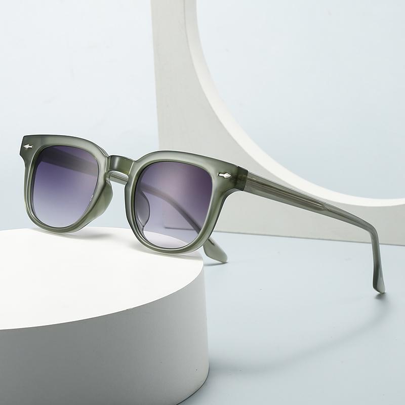 European And American  Trendy Street Style Retro Artistic Acrylic Insert Sunglasses Modern Charm Ins Sunglasses 28065