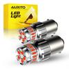 AUXITO 2pcs 1156 BA15S P21W Red LED Bulbs 1157 BAY15D P21/5W 7507 2057 Brake Lights Car Reverse Lamp Stop Tail Lights 1200LM 12V