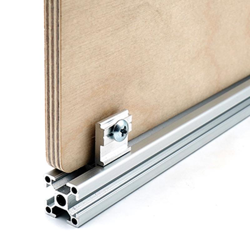 Euro Standard Aluminum Profile Bracket: Flush Fit Side Fastener for Storage Rack & Ocean Board
