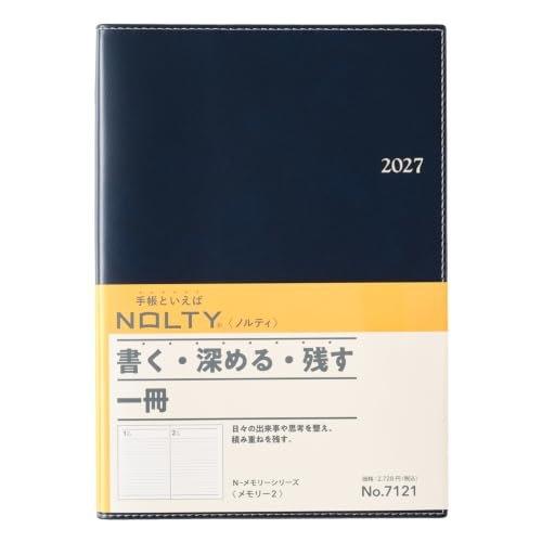 NOLTY 2027 A6 Monthly Planner Memory Pocket 3 Black 7231 Starts December 2026 JMAM Diary