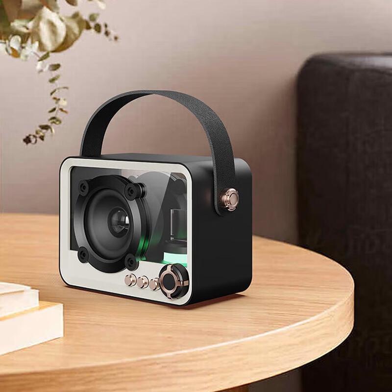 Huanxiang Black Crystal Retro Bluetooth Speaker