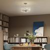 Crystal Ceiling Light Fixture, Semi Flush Mount Modern Crystal Chandelier Ceiling Light for Living Room, Bedroom, Hallway, Dining Room