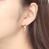 14K Side Point One-Touch Earrings (Gold Pin) ELGPEE297N