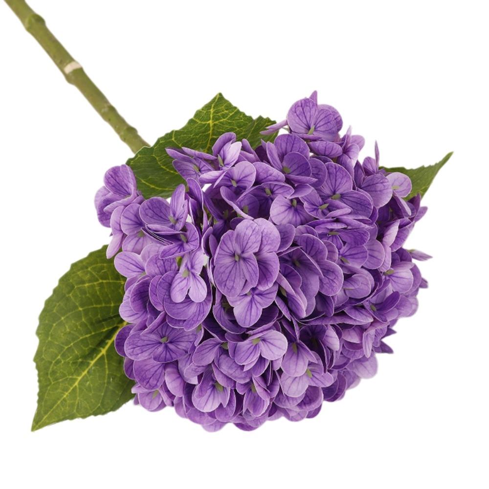 Green Leaf Simulation Colorful Hydrangea Real Touch Fake Flower Home Living Room Decor