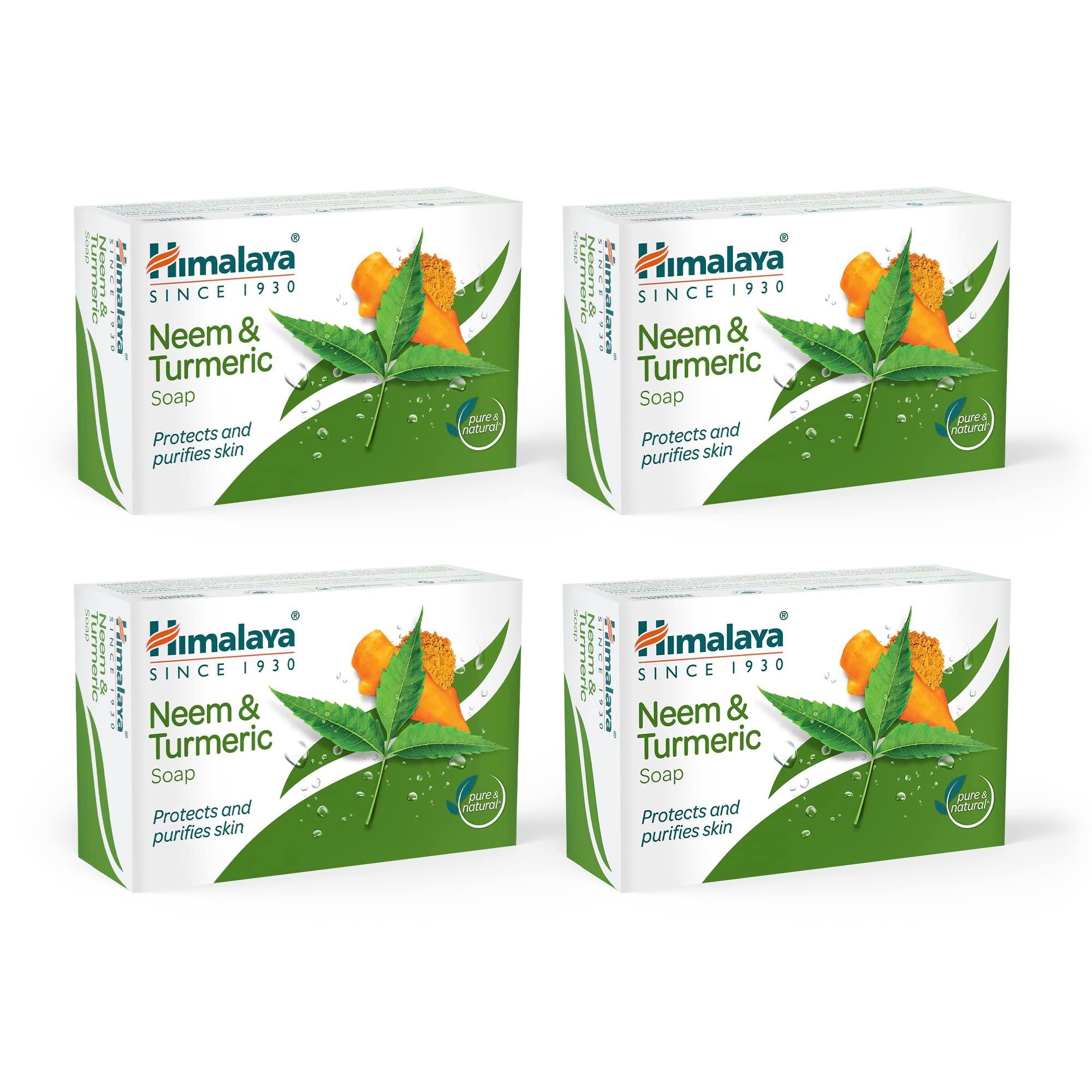 Himalaya Soap, Neem & Turmeric, 75g (Pack of 4) 75 g (Pack of 4)