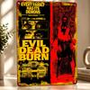 Evil Dead Burn Horror Movie D Texture Metal Poster Customized Wall Art Tin Sign Gift for Mancave Office Decor Room Funny Signs