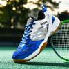 Herren Sneakers, professionelle Tischtennis-Badmintonschuhe, atmungsaktiv, rutschfest, Sportschuhe, rot, Tennis-Sportschuhe, große Größe 46
