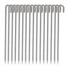 Soomloom Stainless Steel Peg Stake for Fixing Tent/Tarp, Integrated Length 30cm, Camping Tools, Peg Set, 16 Pieces