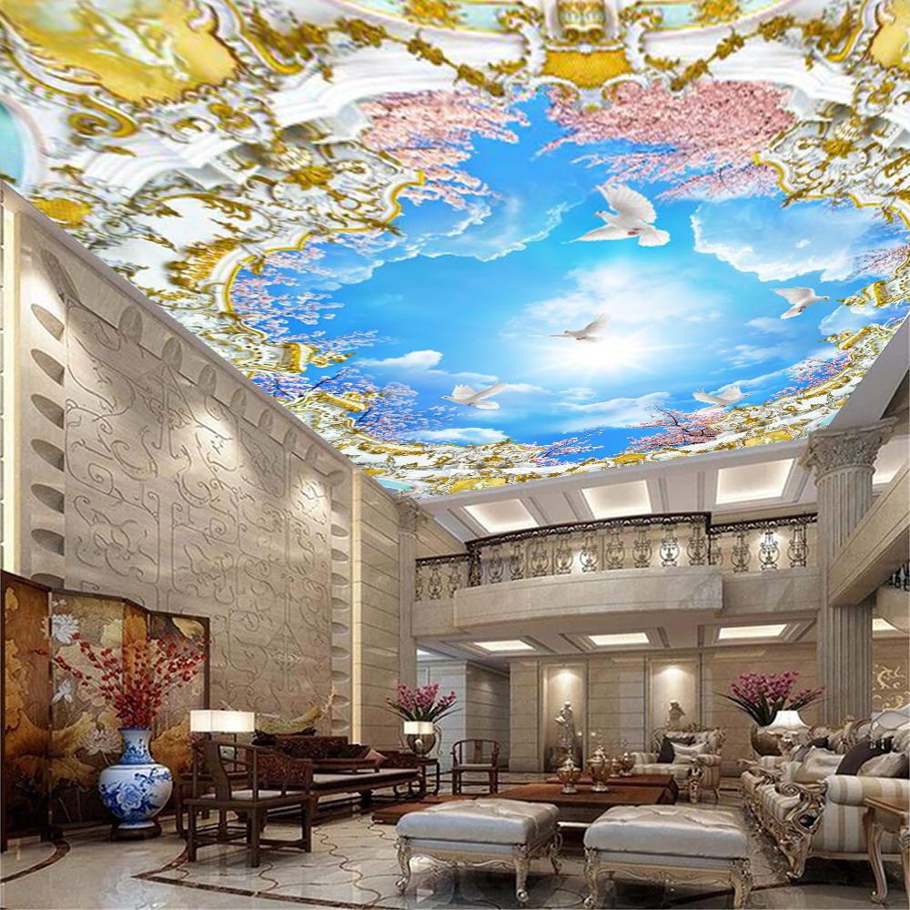 

Потолочная фреска Голубое небо 3d Небо Потолочные обои Для спальни Гостиной Обои Небо 200 cm(W) x 140 cm(H)