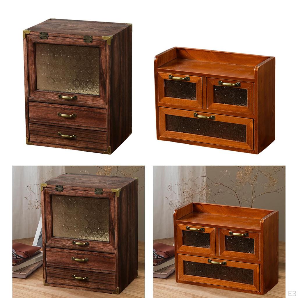 Makeup Organizer Cosmetic Display Case Jewelry Portable with Drawer for Bathroom