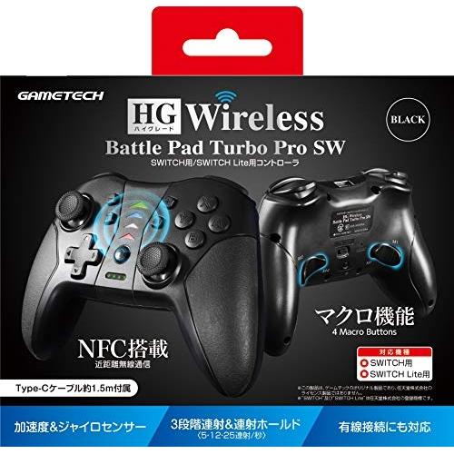 

Бездротовий контролер Nintendo Switch HG Wireless Battle Pad Turbo ProSW (Чорний) - Сумісний із Switch