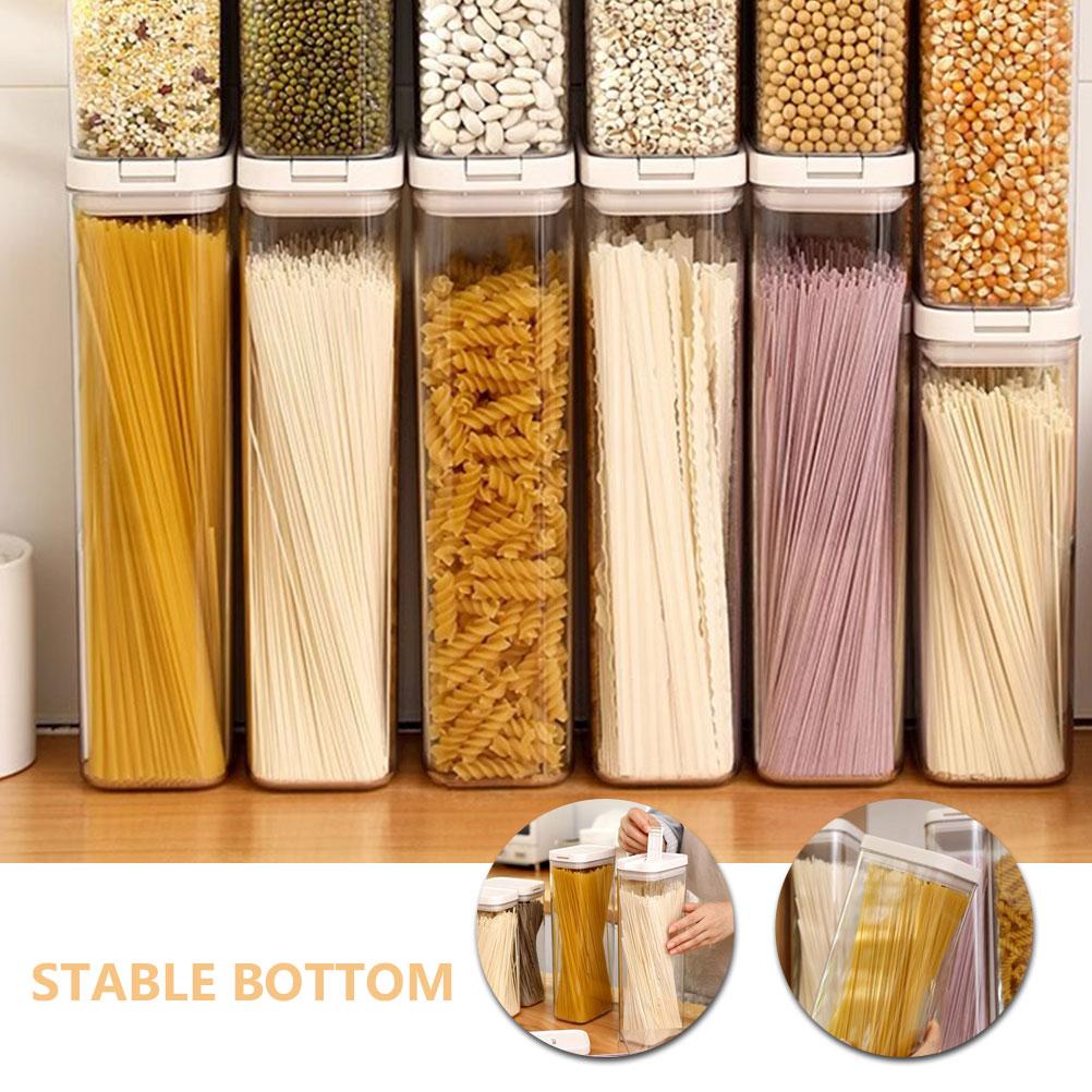 Kitchen Storage Jar Pasta Containers Noodle for Pantry Noodles Sealed Organization and Airtight Plastic Spaghetti