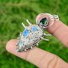 Pear K2 Jasper Stone Chrome Diopside Bezel Wife Pendant Jewelry Sterling Silver
