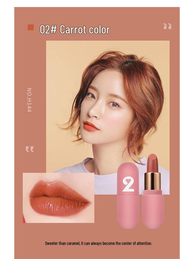 Hengfang Valentine's Day Velvet Matte Lipstick Set - Mini Capsule Maruko Niche Brand