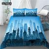Home Living Luxury 3D City Print 2/3Pcs Comfortable Duvet Cover PillowCase Bedding Sets Queen and King EU/US/AU Size