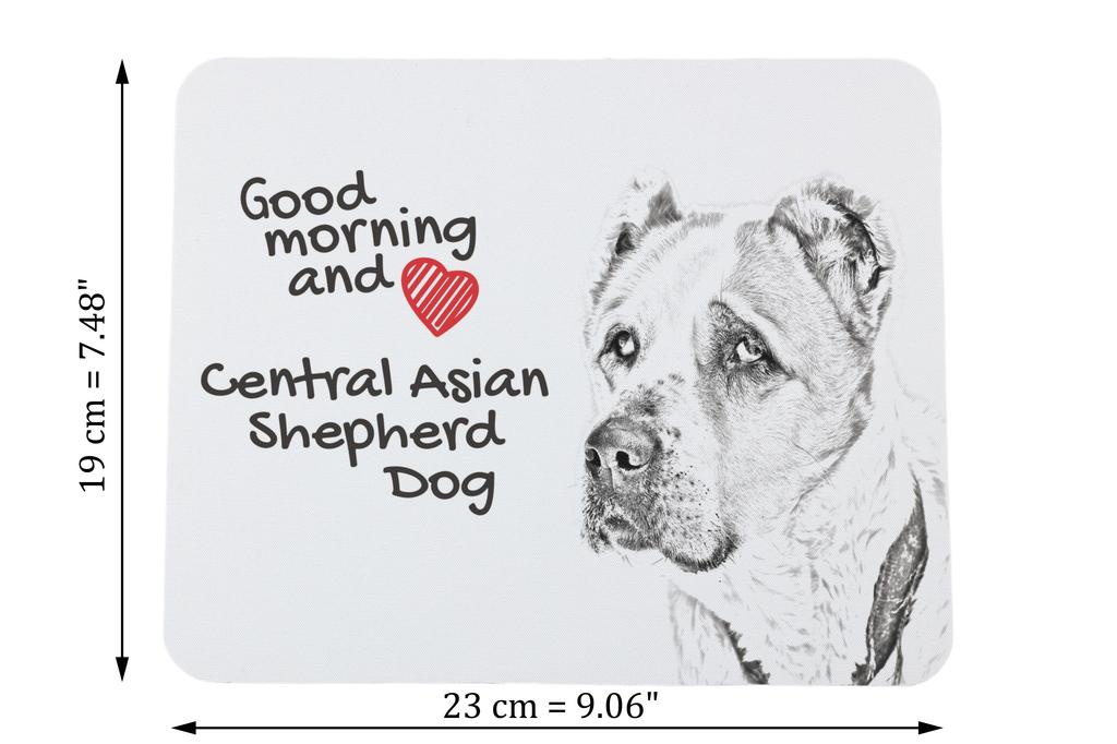 Central Asian Shepherd Dog – Mouse pad with print, personalized dog-themed mouse pad | Art-Dog
