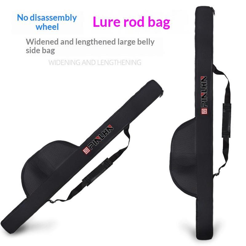 Portable Fishing Rod Bag with Adjustable Shoulder Strap 118/128cm Durable Fishing Pole Reel Storage Case for Outdoor Fishing Trips