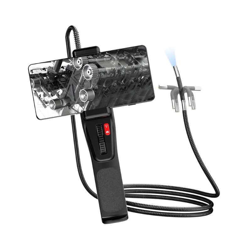 Industrial Endoscope With 1080P High Resolution Camera For Vehicle Maintenance And Pipe Inspection Flexible Tube With LED Lighting