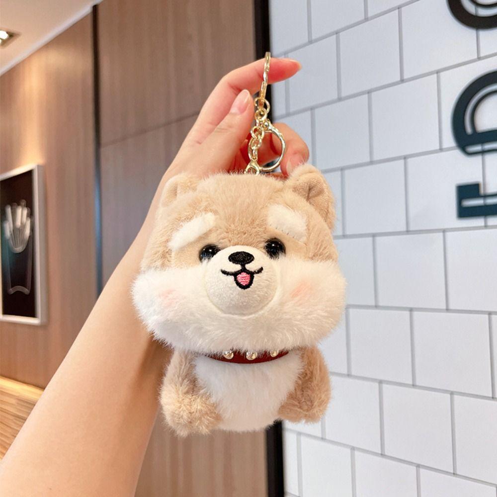Stuffed Animals Dog Plush Keychain Small Pendant Puppy Pendant Dog Stuffed Doll  Kids Toys