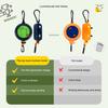 Yousheng 10M Portable Retractable Clothesline with Buckles Clips Heavy Duty Retracting Laundry Rope Bathroom Laundry Room Indoor Outdoor