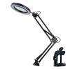 10X Flexible Desk Lamp LED Illuminated Magnifier 3 Colors LED Magnifying Glass Clamp-on Table Lamp Soldering Repair Works Light