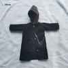 30/45/60cm Doll Windcoat with Chain WhiteBlack Handmade Doll Hoodies Jacket Fashion Coat Doll Outwear Clothes DIY Accessories