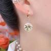 Elegant Retro Chinese Tassel Earrings: Cloud Bamboo Leaf Design for Women