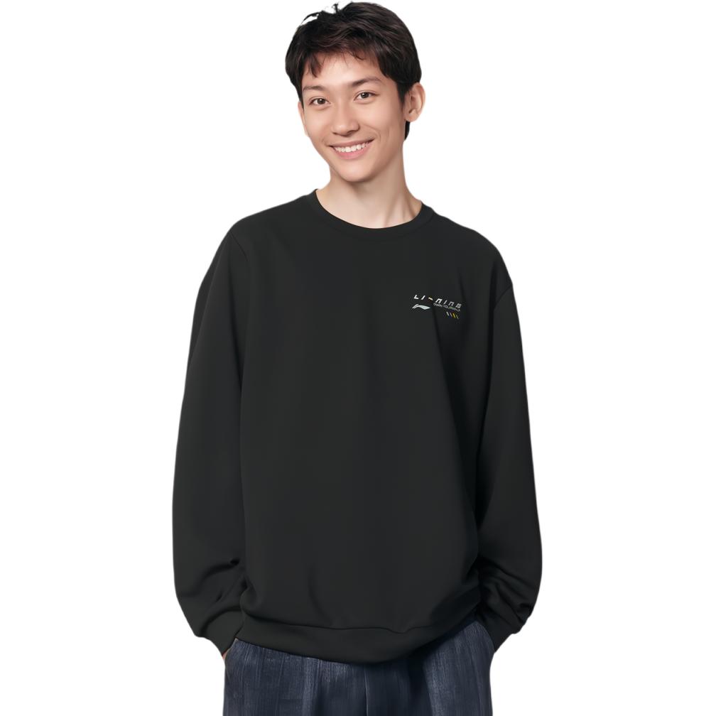 Li Ning Fitness Series Sweatshirt Men's Black AWDU165-1