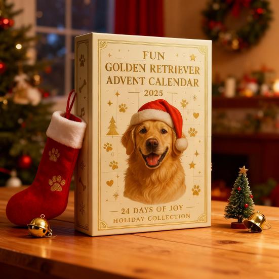 2025 Dog Advent Calendar 24 Days Cute Dog Ornaments Labrador German Shepherd Christmas Countdown Calendar Collectible Holiday Gift for Dog Lovers