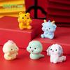 Micro Landscape Luminous Small 3D Cute Twelve Zodiac Animals, Decorative Accessories, Mini Car Ornaments Toys