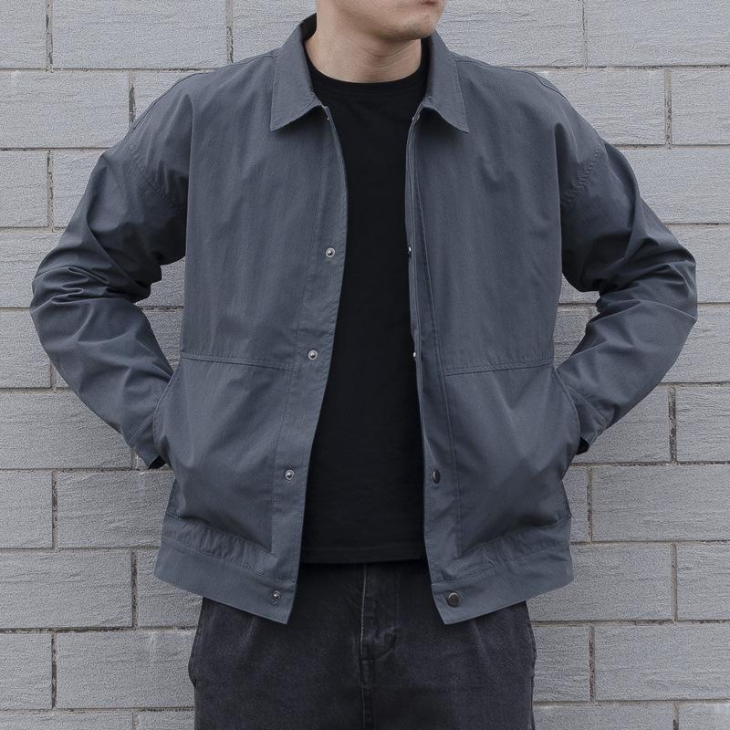 New Spring and Autumn Casual Coat Men's Retro Handsome Sports Jacket Trench Coat