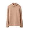 Women's Fashion Winter Solid Colour Long Sleeve Fleece Thickened Top