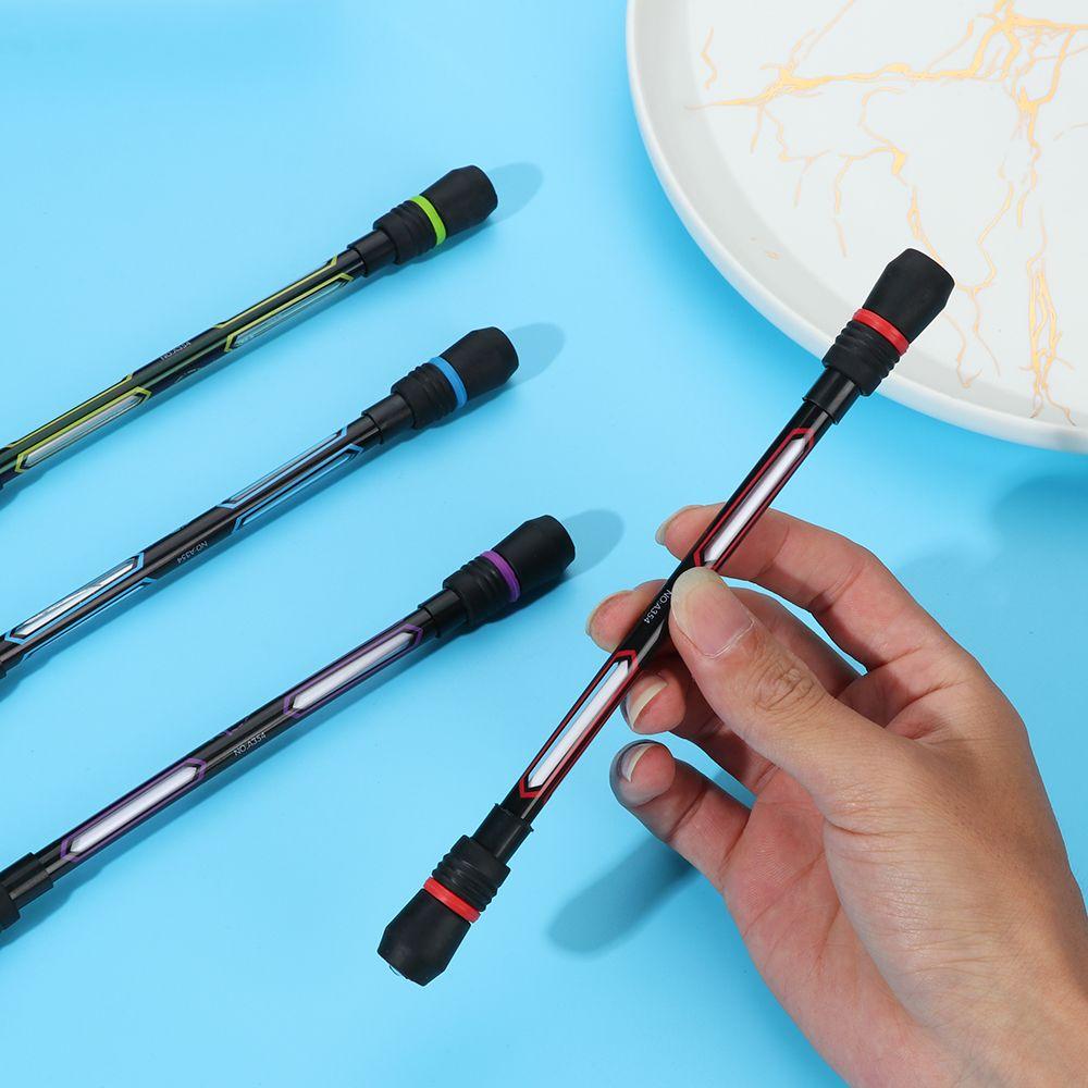 Nouveau Stylo Rotatif Créatif Antistress Stylo Filant Stylo Rotatif Anti-dérapant Soulageur de Stress pour Adultes Enfants Outils d'Écriture Fourniture Scolaire de Bureau