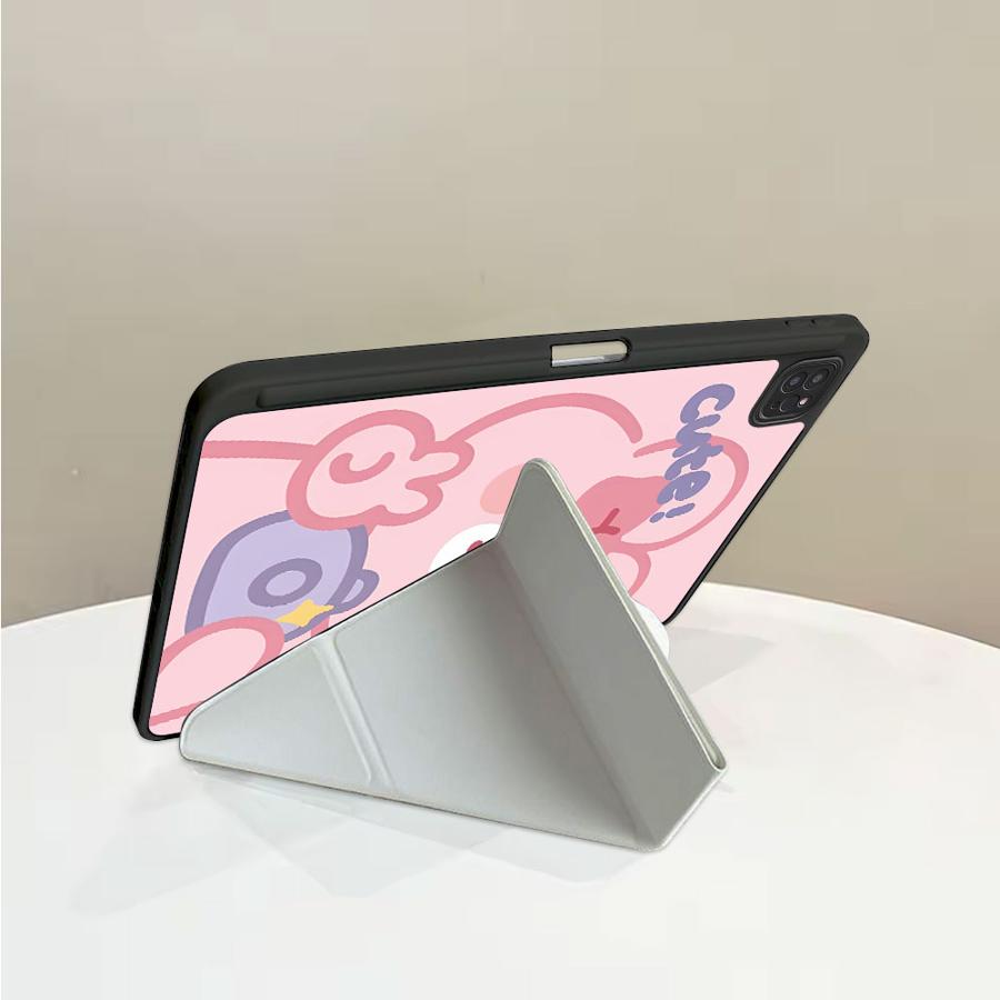 Pink Little Rabbit Tablet Case For iPad Air 4 5 M3 M2 1 2 M4 11inch Pro 2025 Mini 6 7 Pro 11th 10th 9th 8th 7th 12.9inch Holder
