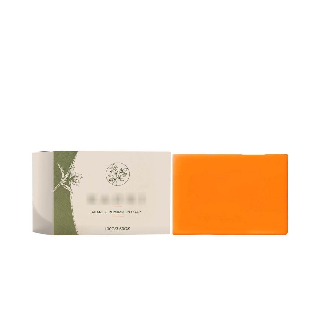 Persimmon Soap Natural Fresh Fragrance Moisturizing Bath Soap Gentle Ingredients Comfortable Cleansing Skin Care 100g