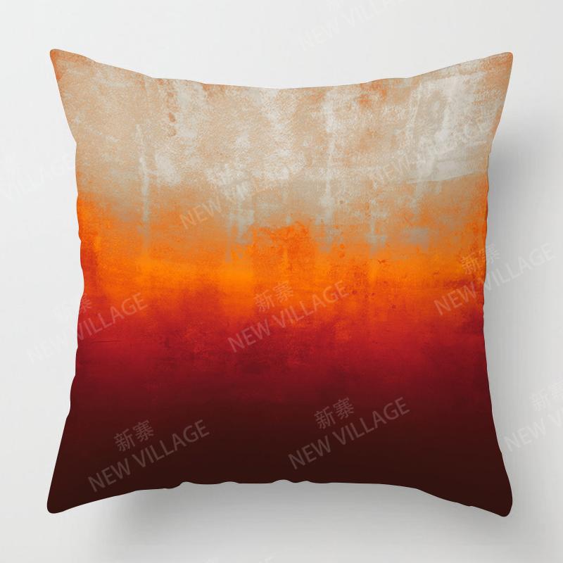 Modern Orange Abstract Geometric Cushion Cover Home Decor Pillow Cover Sofa Throw Pillow Cover 45x45 40x40 50x50 60x60