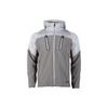 Color Block Logo Print Hooded Jacket Men Gray 1374630-592