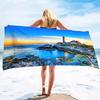 Mikrofaser Strandtücher Übergröße Stranddecke Handtuch Tragbar Leuchtturm Weich Super Wasserabsorbierend Vielseitiges Überwurfhandtuch