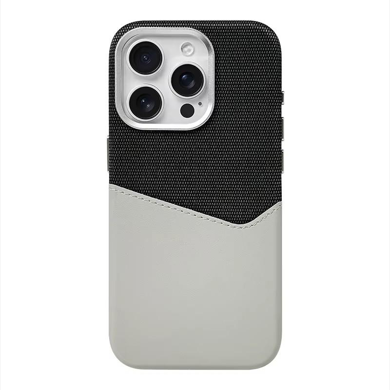 Kartensteckplatz Halter Leinen Leder MagSafe Handyhülle Für iPhone 16 15 14 13 17 Pro Max Magnetisches Kabelloses Laden Stoßfeste Hülle