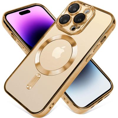 Для iPhone 16 15 Pro Max Luxury Wireless Charging Magsafe Case For iPhone 14 Plus 13 12 11 Pro Max Soft Silicone Transparent Cover
