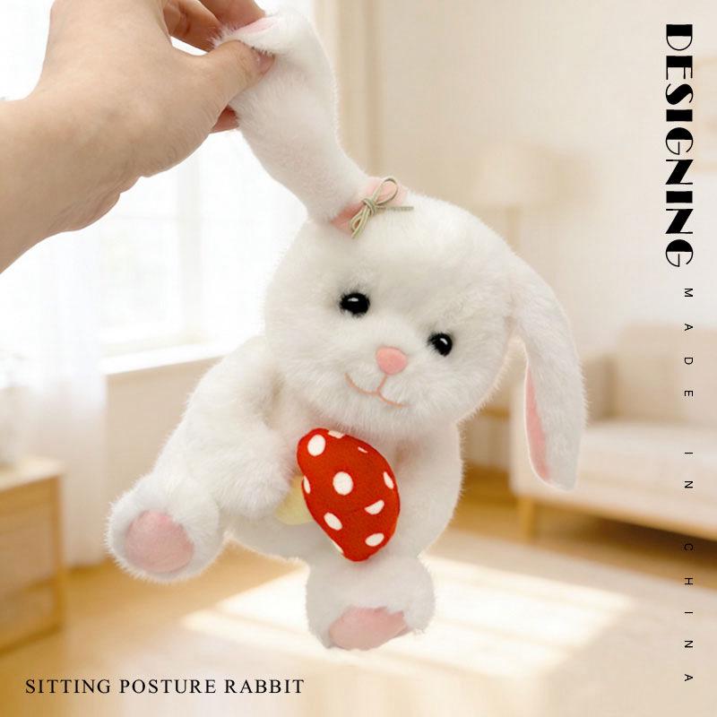 Adorable Rabbit Plush with Carrot & Scarf - Perfect Easter Gift for Girls