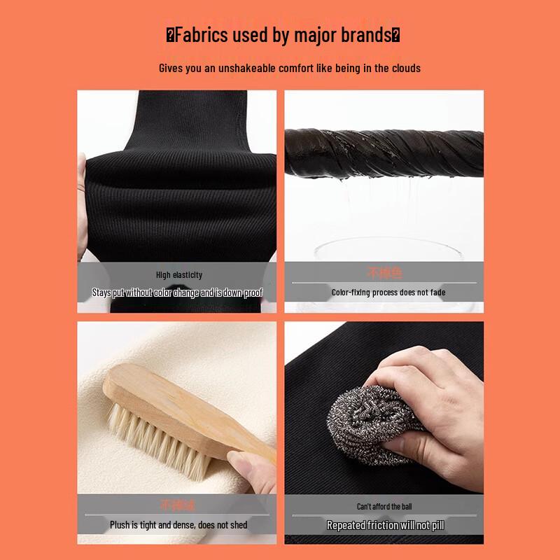 LANGSHA Women's Lambswool Striped High-Waist Thermal Leggings